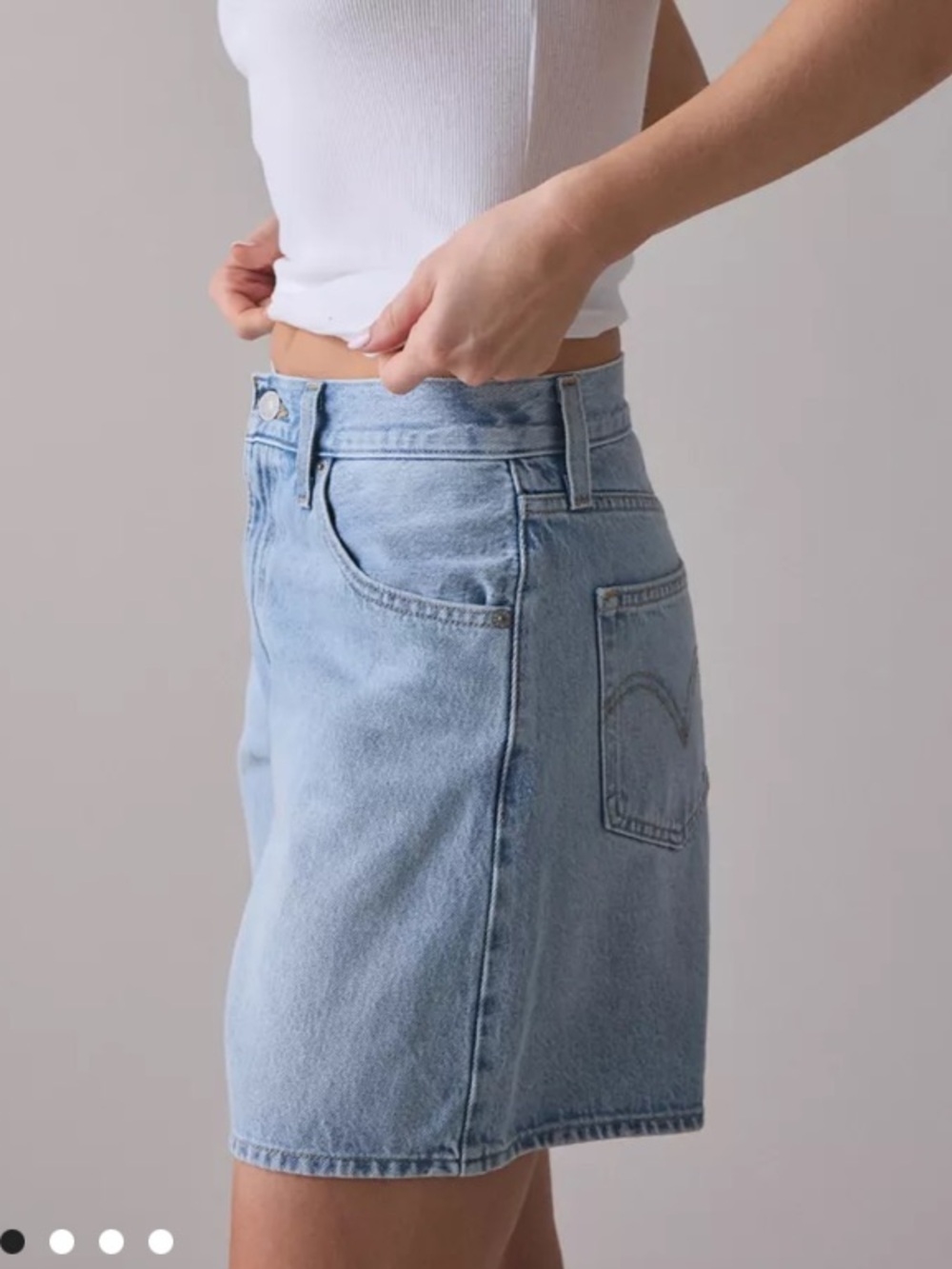 Levi's Light Blue Denim Jean Shorts